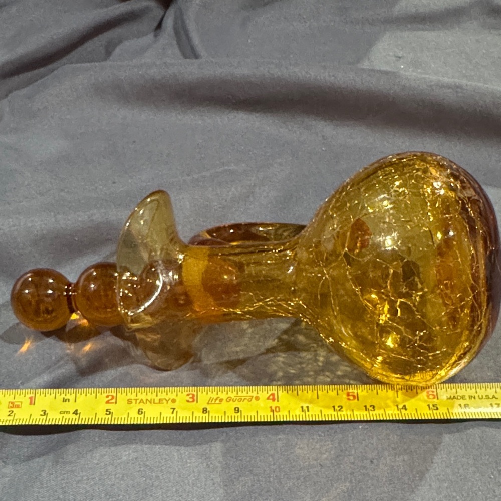 Vintage cruet blenko crackle pitcher - Picture 5 of 6